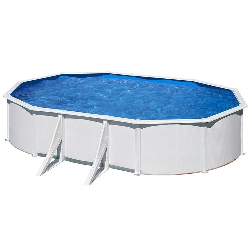 Piscina ovalada chapa blanca Star Pool Gre 730 x 375 x 120 cm P730ECO