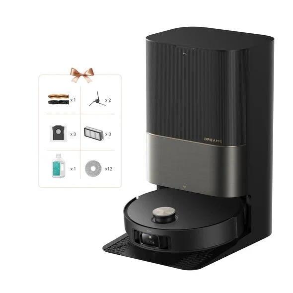 Dreame – X50 Ultra Complete Robot aspirador y fregasuelos negro con base automática para hogar