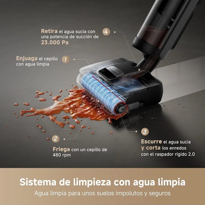 Dreame – H15 Mix aspirador en seco y húmedo