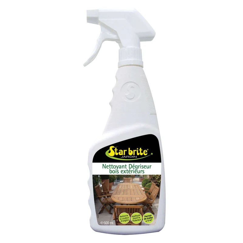 Nettoyant dégriseur bois extérieurs 500 ml Starbrite – Ravive bois