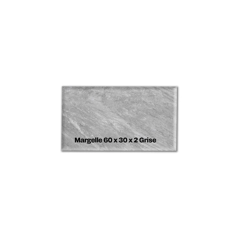 Margelle grès cérame 60x30 – Bord droit piscine