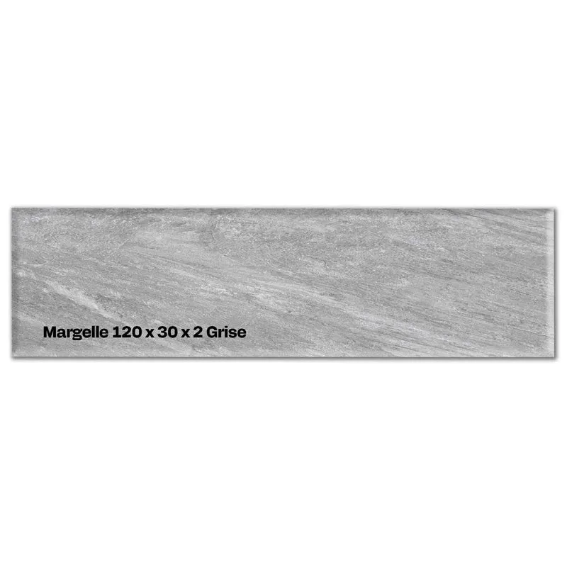 Margelle grès cérame 120x30 – Bord droit piscine