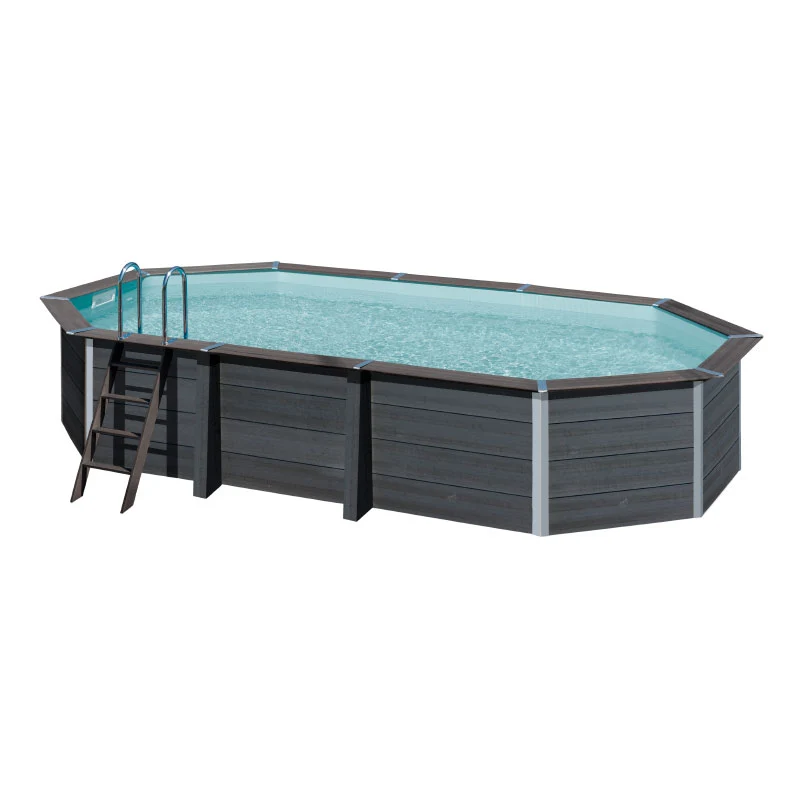 Piscina composite ovalada GRE Avantgarde KPCOV66 664x386x124 cm con filtración de arena