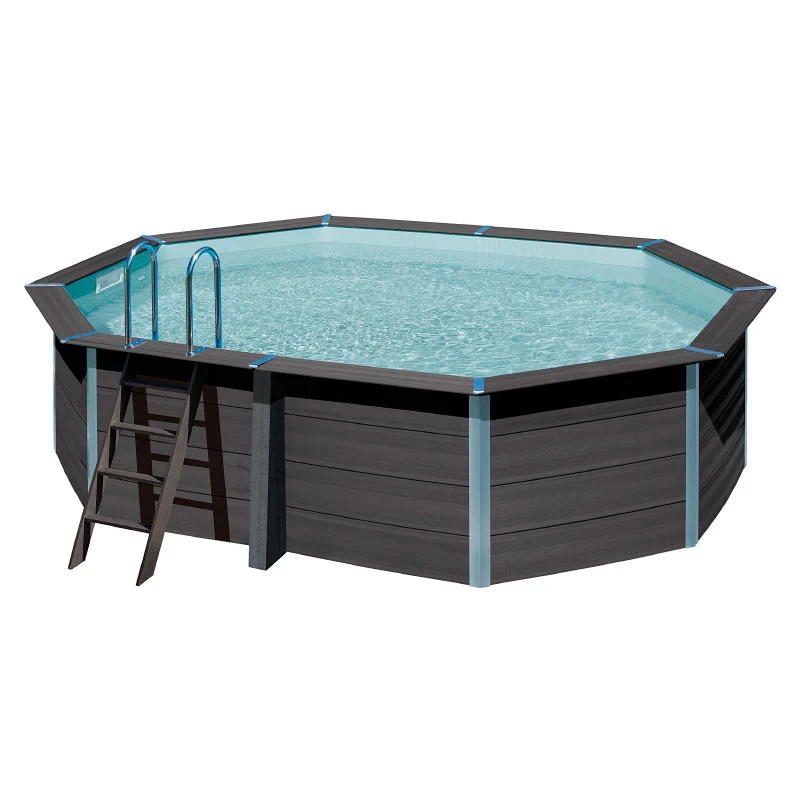 Piscina composite ovalada GRE KPCOV52 524x386 cm con filtro de arena 6 m3/h