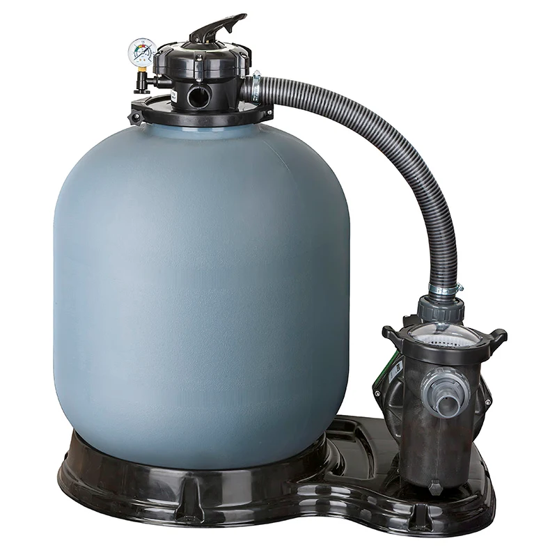 Depuradora de arena GRE FS550 10,6 m³/h Ø500 mm con válvula 5 vías para piscina desmontable