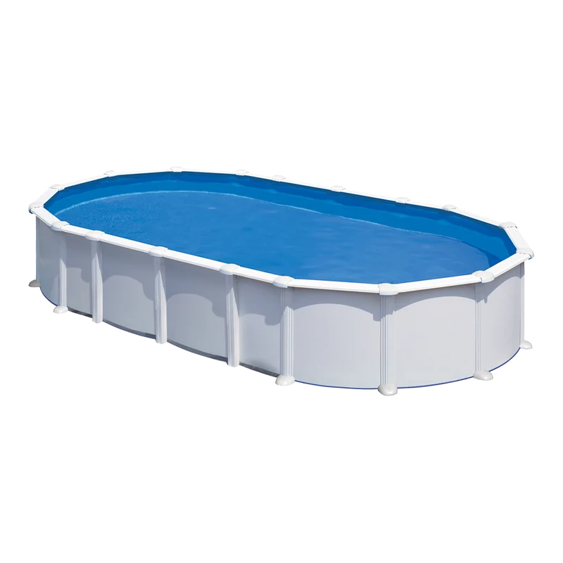 Piscina desmontable ovalada GRE 730x375x132 cm con depuradora de arena KITPROV7388