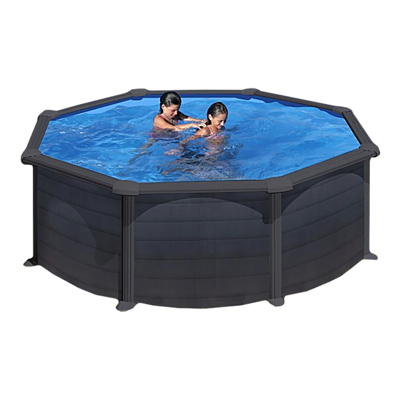 Piscina redonda Star Pool Gre imitacion grafito. Ø350x132 cm. PR358GF.