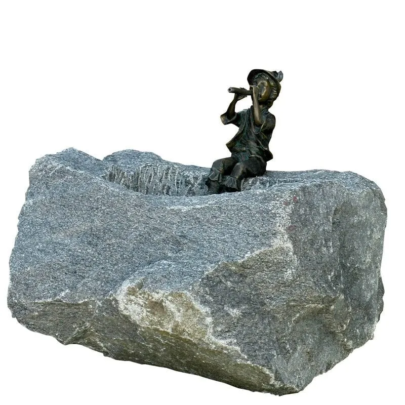 Granit Trog groß mit Antonio