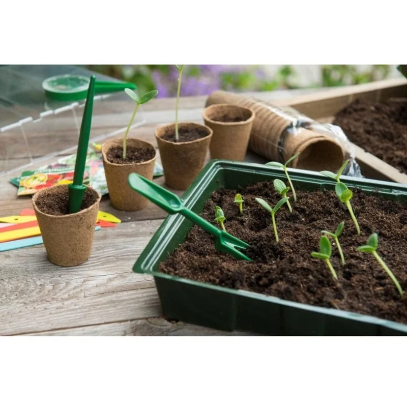 Set de repiquage - 1 plantoir et 1 outil de repiquage - coloris vert