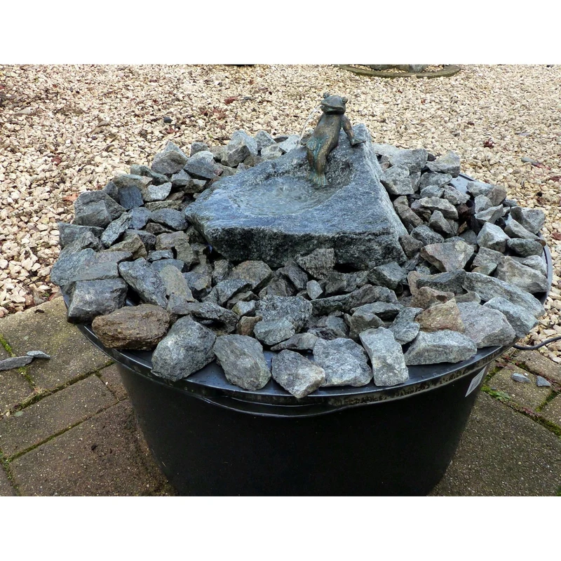 Brunnen Set Frosch Heinrich entspannen