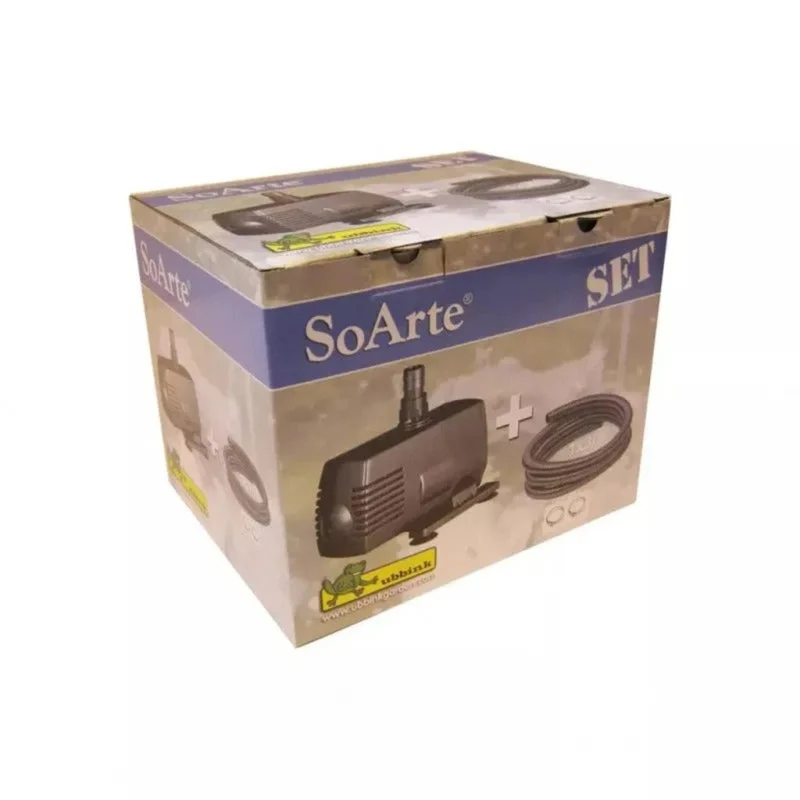 Set SoArte® pour gargouilles - inclus pompe (600l/h), tuyau noir (Ø13 mm x 3 m), colliers de serrage galvanisés (Ø13 mm, 2 x)
