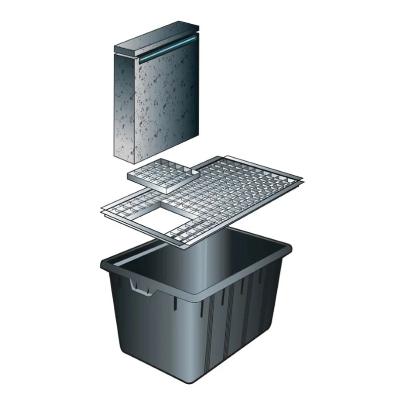 Insert pour grilles métalliques galvanisées - 20 x 20 cm