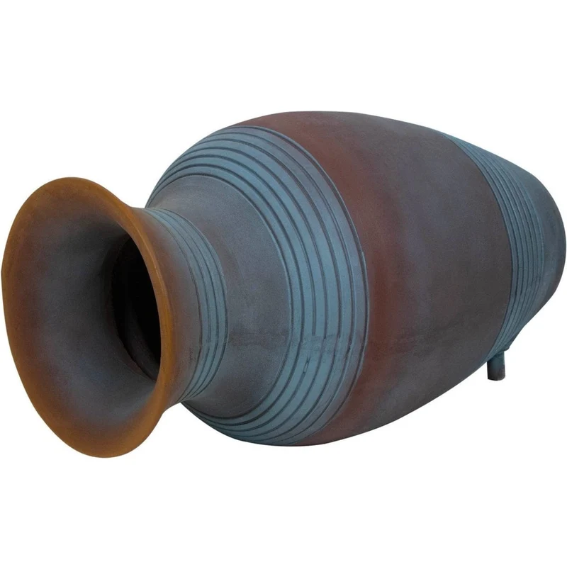 ARGOS - Amphore Jarre en Polyrésine - 900 l/h, 5ml tuyau, coloris bleu/gris - H34 x 60 x 34 cm