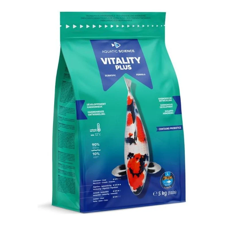 Vitality Plus LARGE 5kg - Aquatic Science - L’aliment pour koïs qui favorise un développement harmonieux