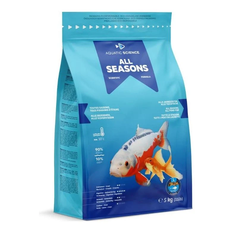 All Seasons LARGE 5kg - Aquatic Science - Aliment de base toutes saisons de qualité