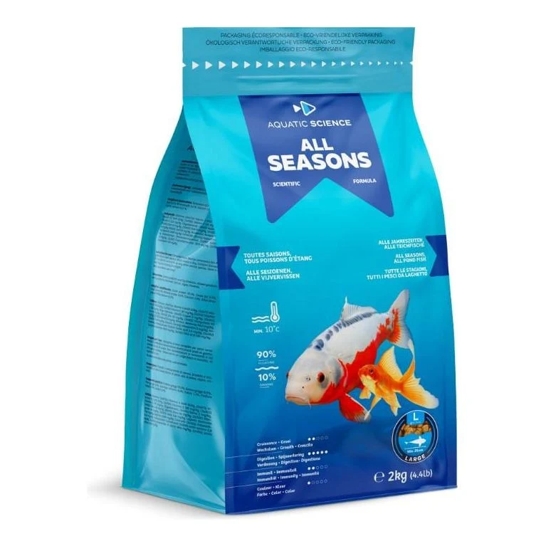 All Seasons LARGE 2kg - Aquatic Science - Aliment de base toutes saisons de qualité