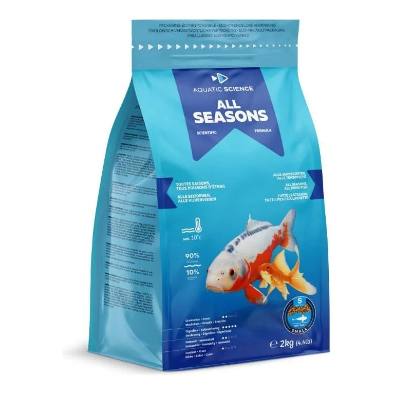 All Seasons SMALL 2kg - Aquatic Science - Aliment de base toutes saisons de qualité