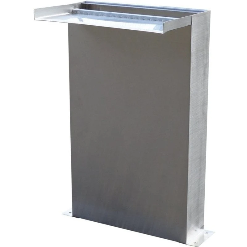 VENEZIA - cascade, inox 304, 3400 l/h, tuyau et acc. de raccordement - LED strip 30 cm 1x20 blanc froid, transfo AC 12V/DE-06-12W, Lumen 180, EEK A+, 2,5 Watt - H50 x 36,5 x 9 cm