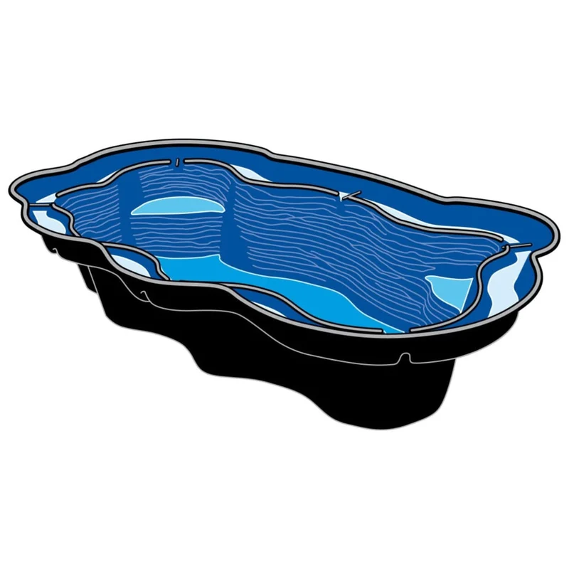 Iris SV - Bassin préfabriqué - 185 X 320 X 65CM - 1580L - 4,73M²