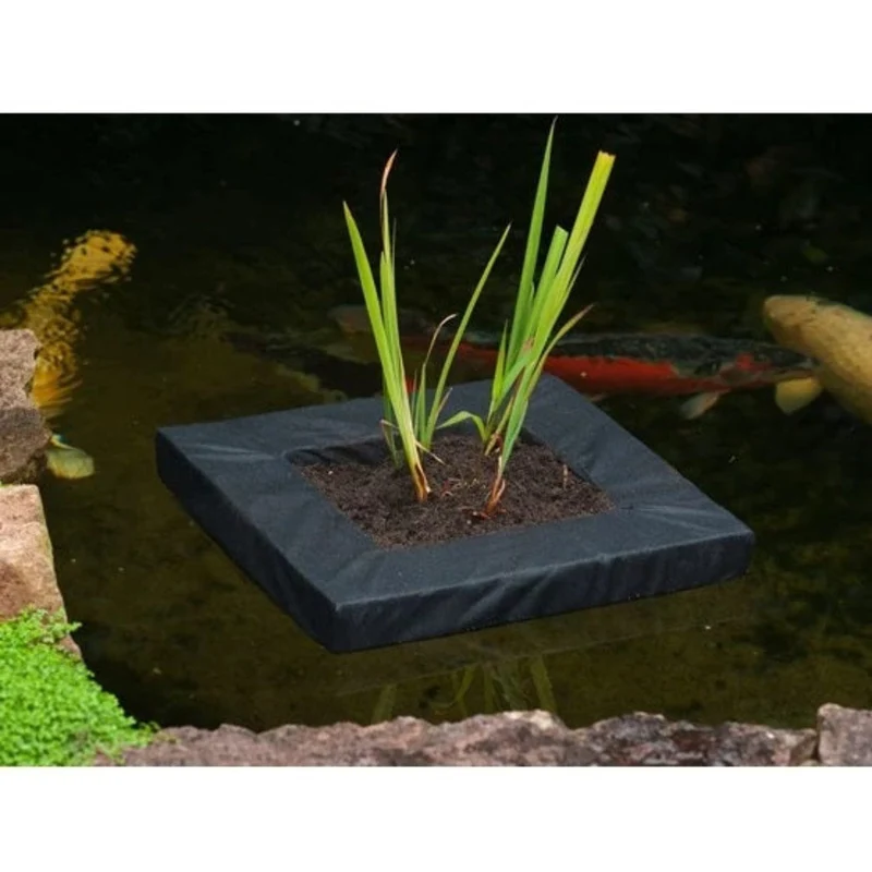 Swimplant - île flottante pour plantes aquatiques, carrée, convient pour 1063920 (H15x25x25 cm) - 40 x 40 cm