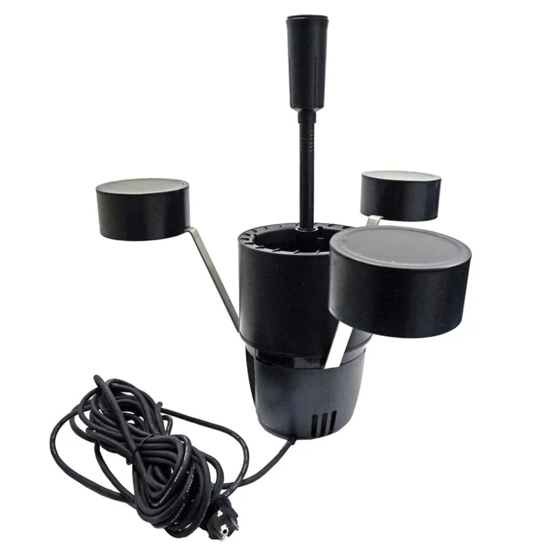 SkimMax® - "2 en 1" : skimmer/écumeur flottant de surface 30 m²/collecteur 1,2l (nettoyage) & pompe fontaine de bassin - Qmax(l/h) 2500, 45W, Hmax(m) 2,70, IPX8, AC230V/50Hz, accessoires d'ajutage (volcans 2x et cloche d'eau)