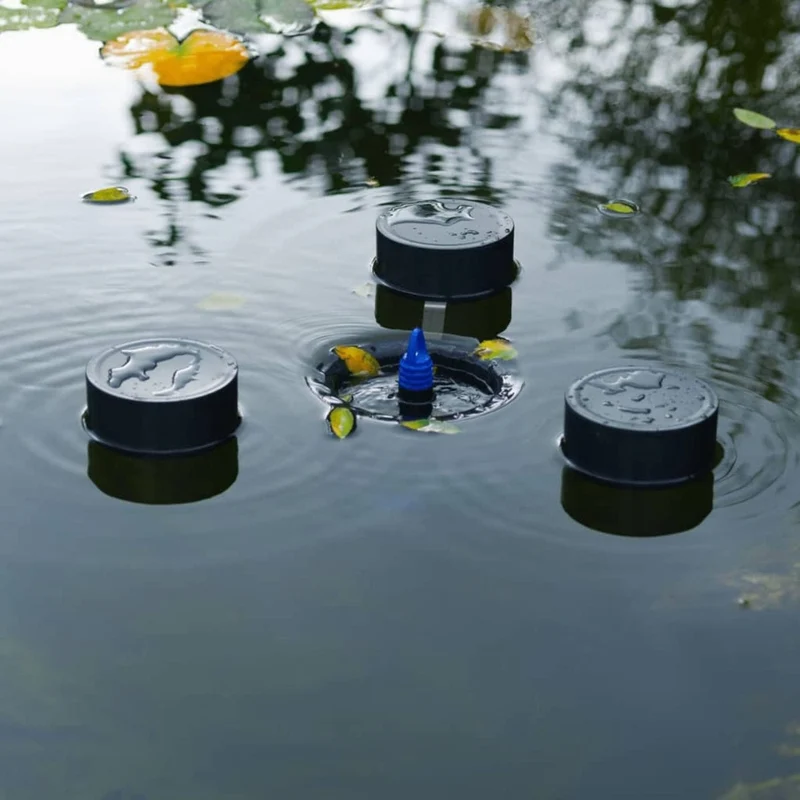SkimMax® - "2 en 1" : skimmer/écumeur flottant de surface 30 m²/collecteur 1,2l (nettoyage) & pompe fontaine de bassin - Qmax(l/h) 2500, 45W, Hmax(m) 2,70, IPX8, AC230V/50Hz, accessoires d'ajutage (volcans 2x et cloche d'eau)