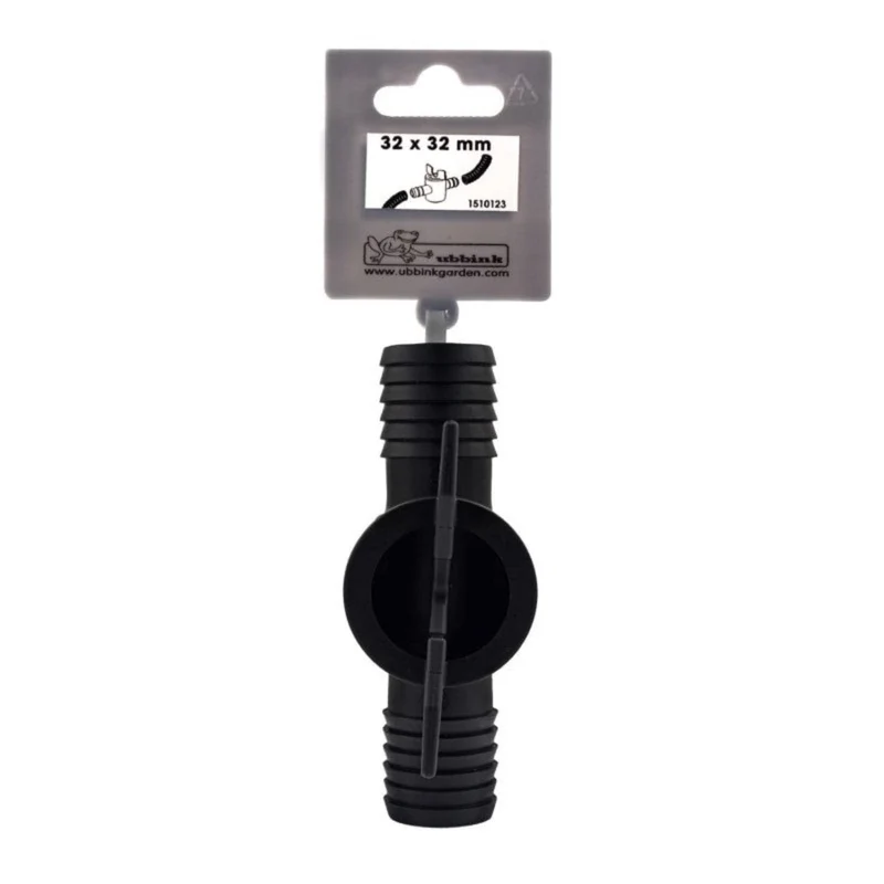 Robinet à à about porte-caoutchouc, 2 x Ø mm - Ø32 (1 ¼”) x Ø32 (1 ¼”) mm