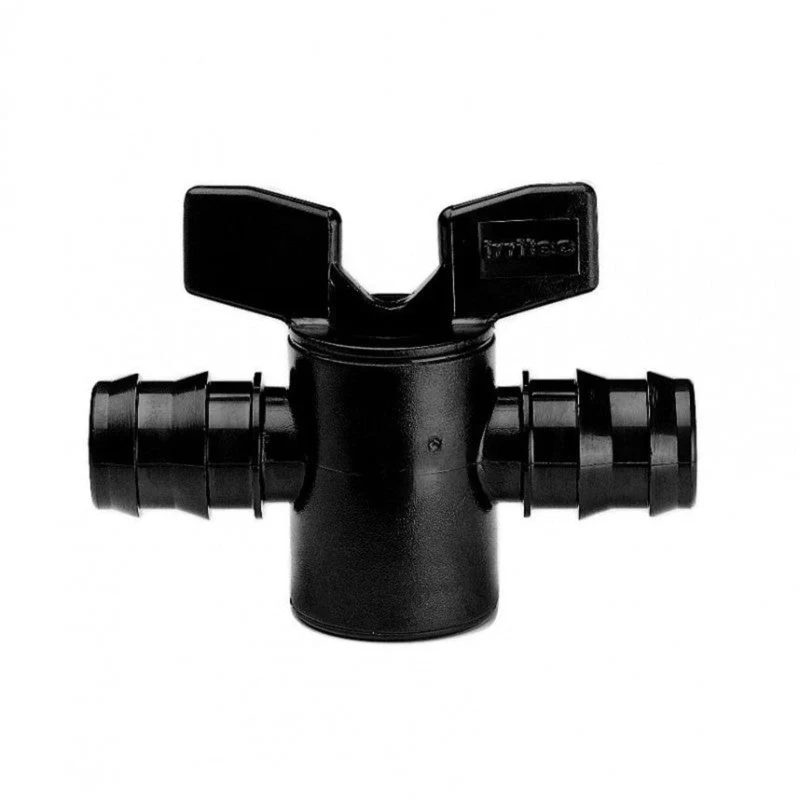Robinet à à about porte-caoutchouc, 2 x Ø mm - Ø9 x Ø9 mm