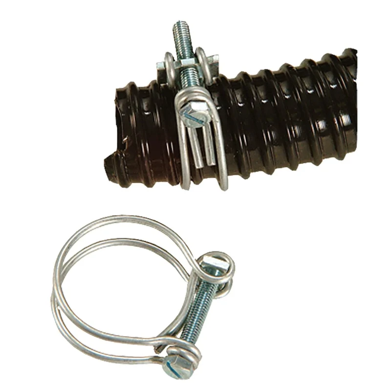 Lot de colliers de serrage double fil galva - Ø42 / Ø47 mm - 2 x