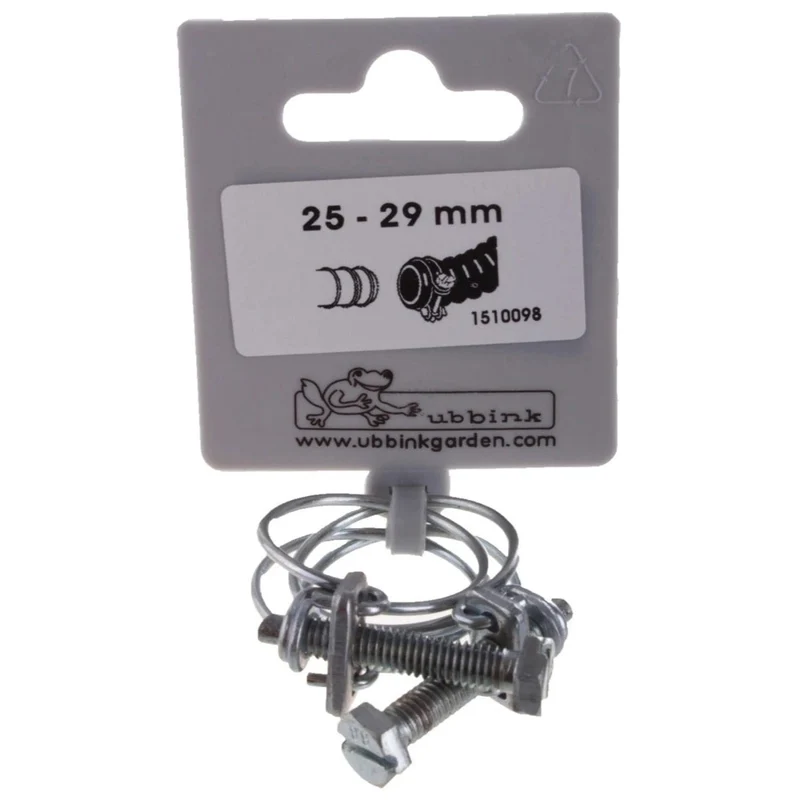 Lot de colliers de serrage double fil galva - Ø25 / Ø29 mm - 2 x