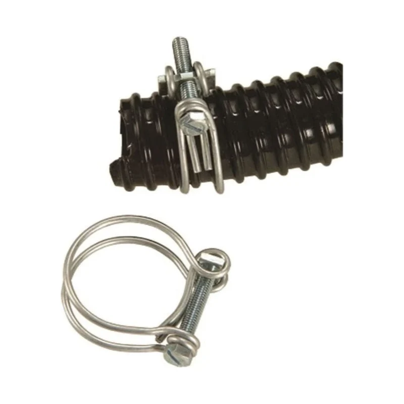 Lot de colliers de serrage double fil galva - Ø25 / Ø29 mm - 2 x