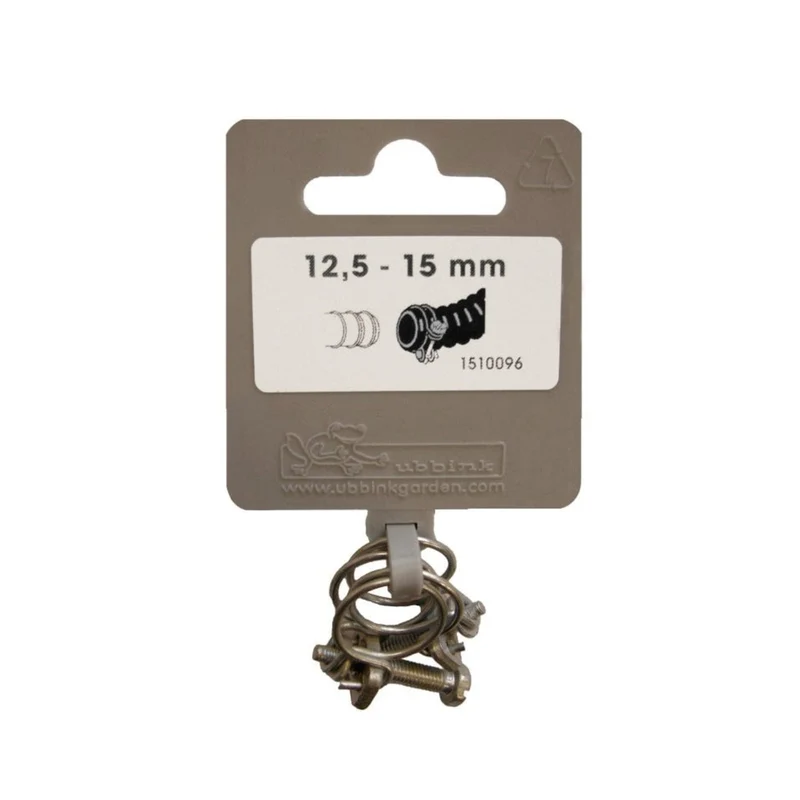 Lot de colliers de serrage double fil galva - Ø12,5 / Ø15 mm - 2 x
