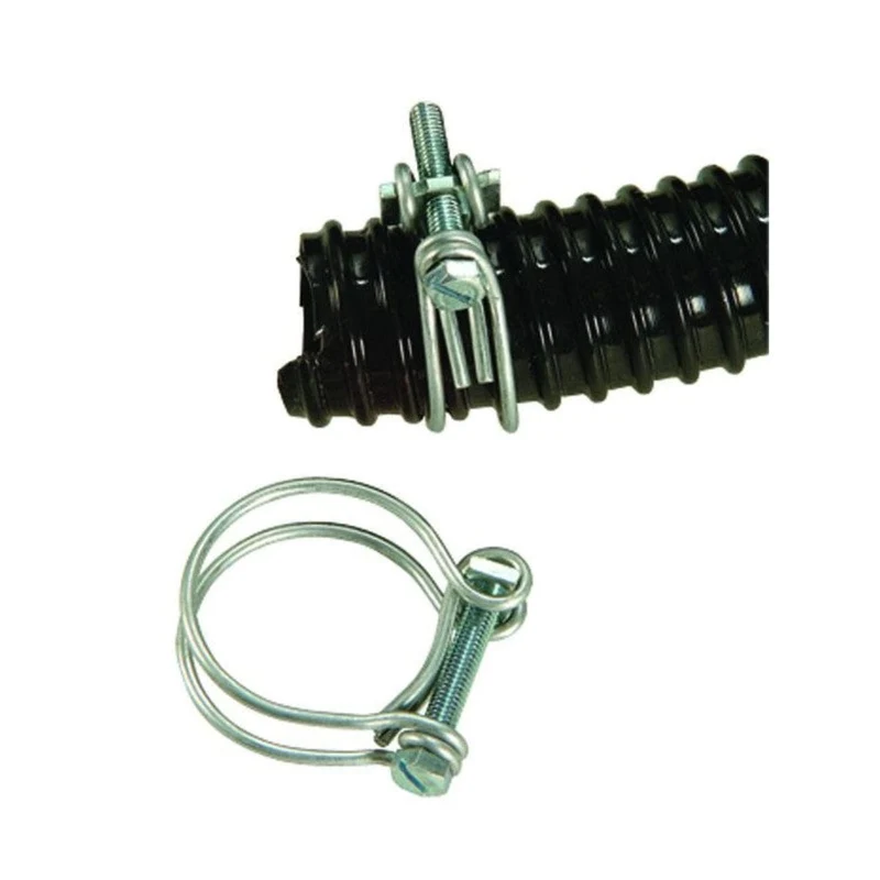 Lot de colliers de serrage double fil galva - Ø10,5 / Ø12 mm - 2 x