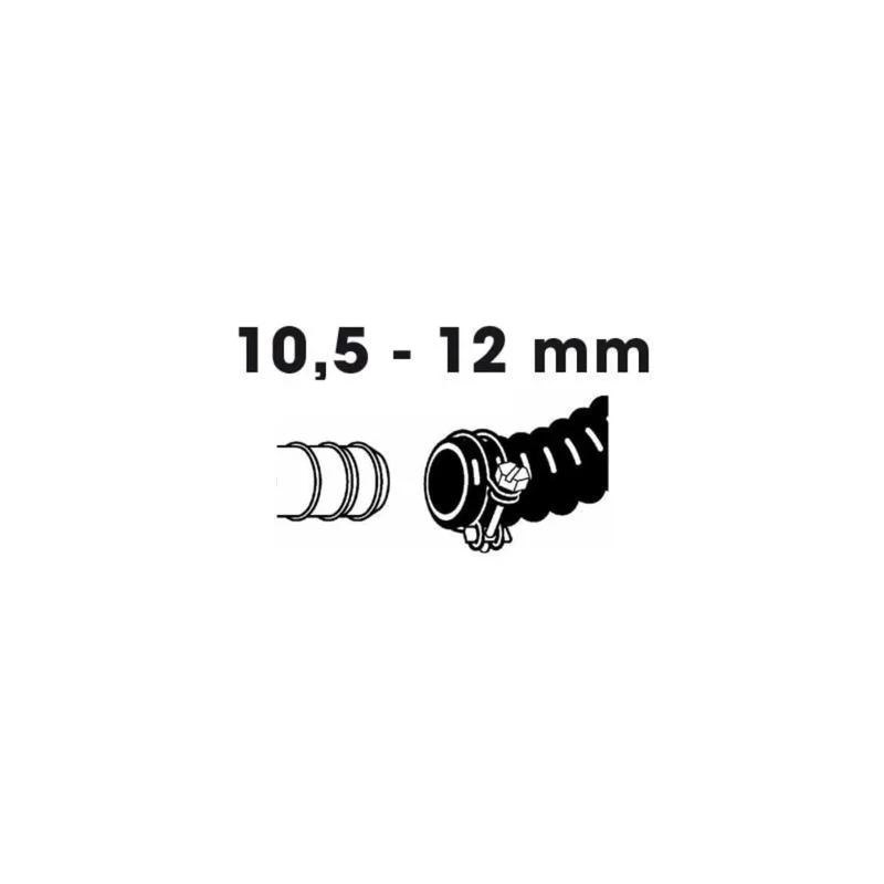 Lot de colliers de serrage double fil galva - Ø10,5 / Ø12 mm - 2 x