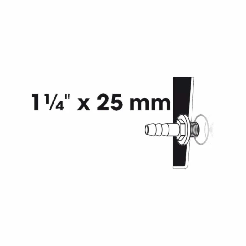 Embout à olive filetage mâle 1 x Ø mm tuyau - Ø32 (1¼") x Ø25 (1") mm