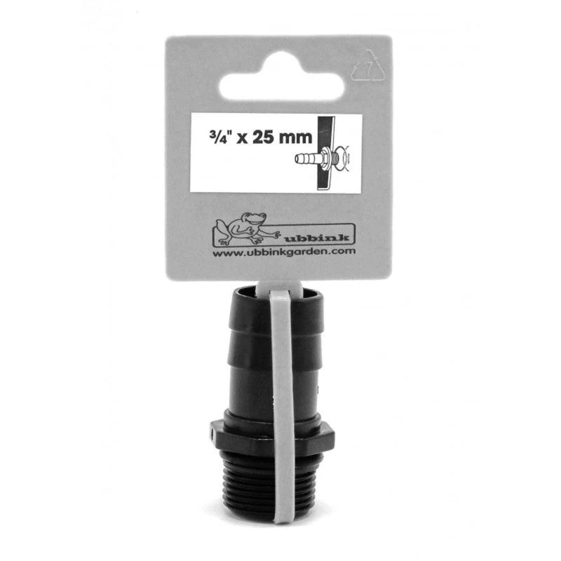 Embout à olive filetage mâle 1 x Ø mm tuyau - Ø19 (¾") x Ø25 (1") mm