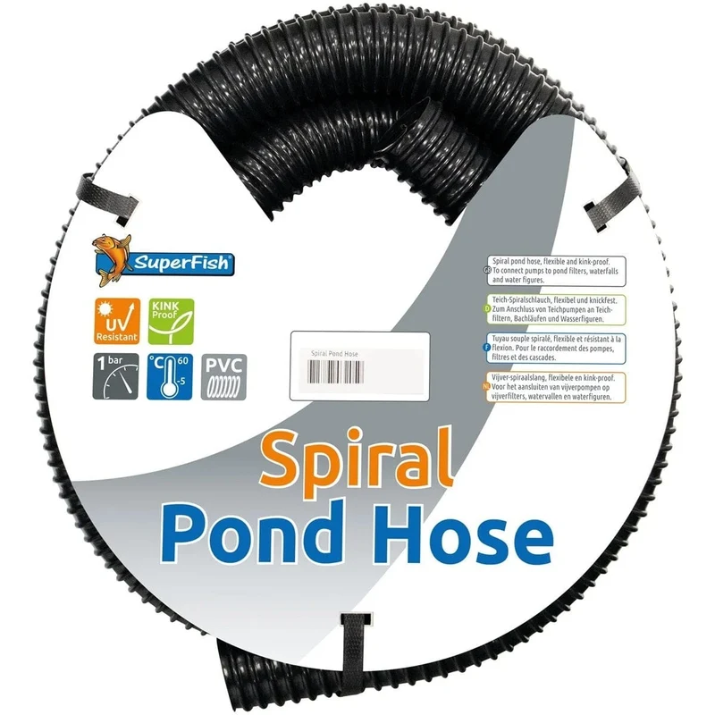 BLACK SPIRAL POND HOSE 32 MM 5 M