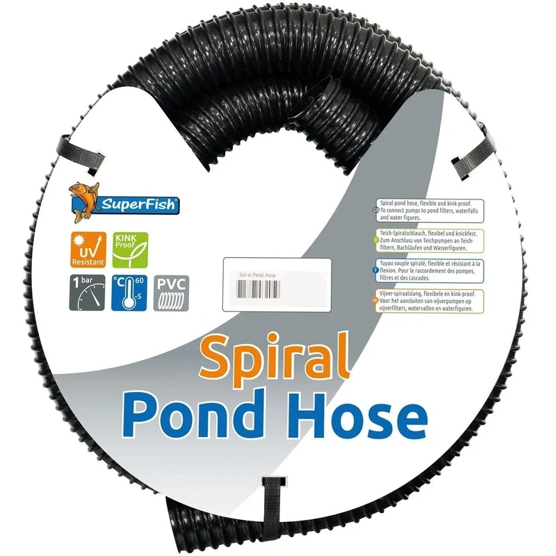 BLACK SPIRAL POND HOSE 20 MM 5 M