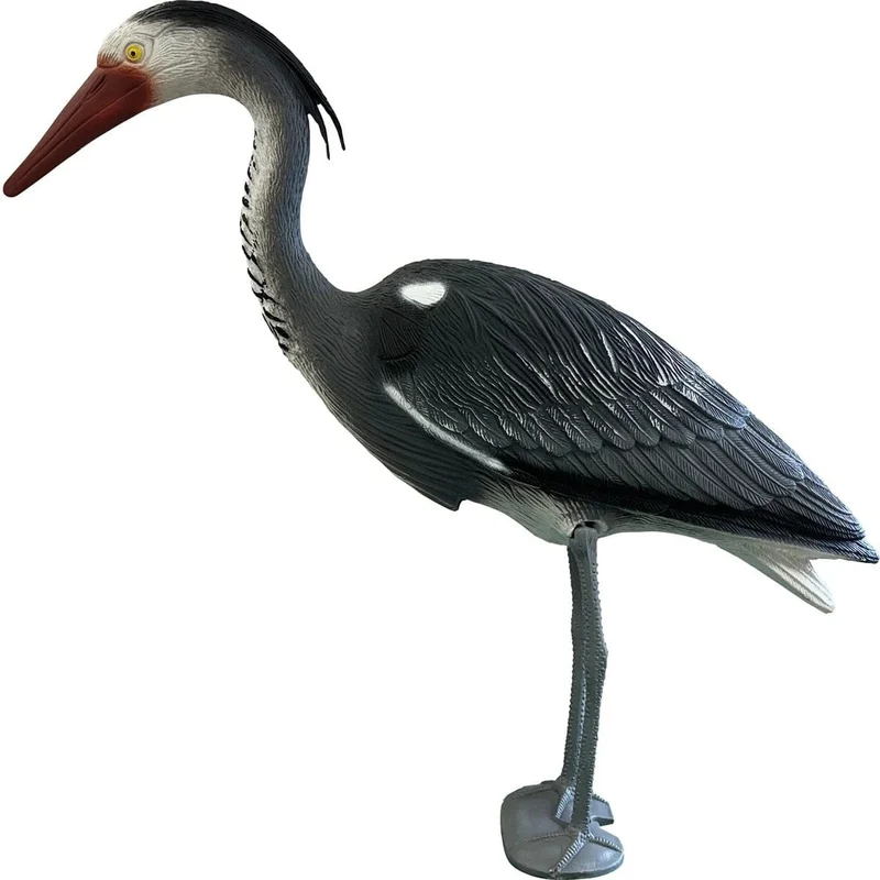 SF DECO BIRD GREY HERON