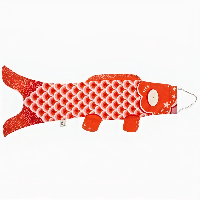 Koinobori Tangerine (S) - 70CM X 26,4CM - Coton Bio