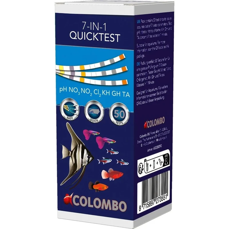 COLOMBO AQUA QUICKTEST 50 STRIPS