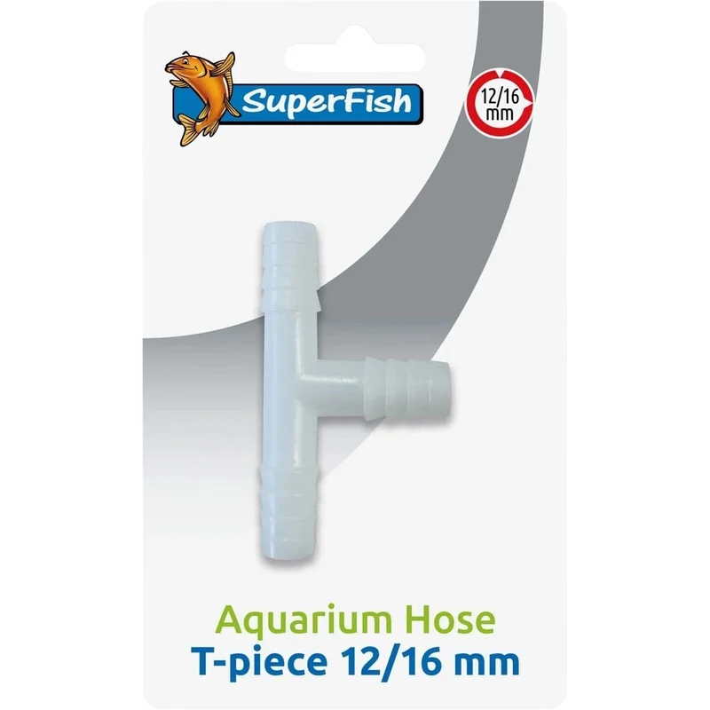 SF AQUARIUM HOSE T PIECE 12/16 MM
