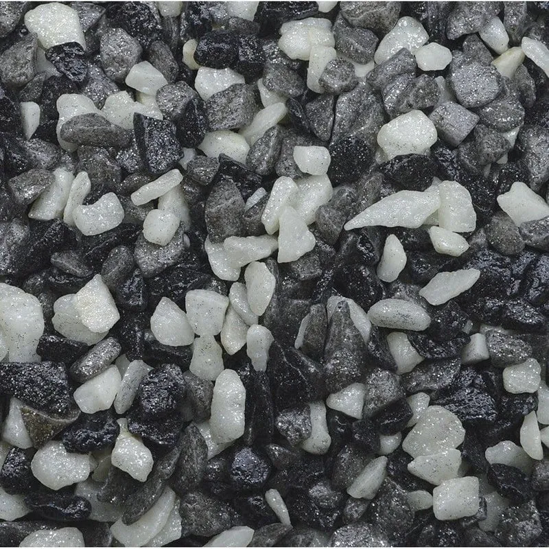 SF DECO GRAVEL MIX WHITE-BLACK-GREY 1 KG
