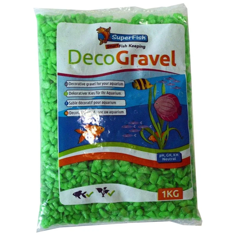 SF DECO GRAVEL NEON GREEN 1 KG