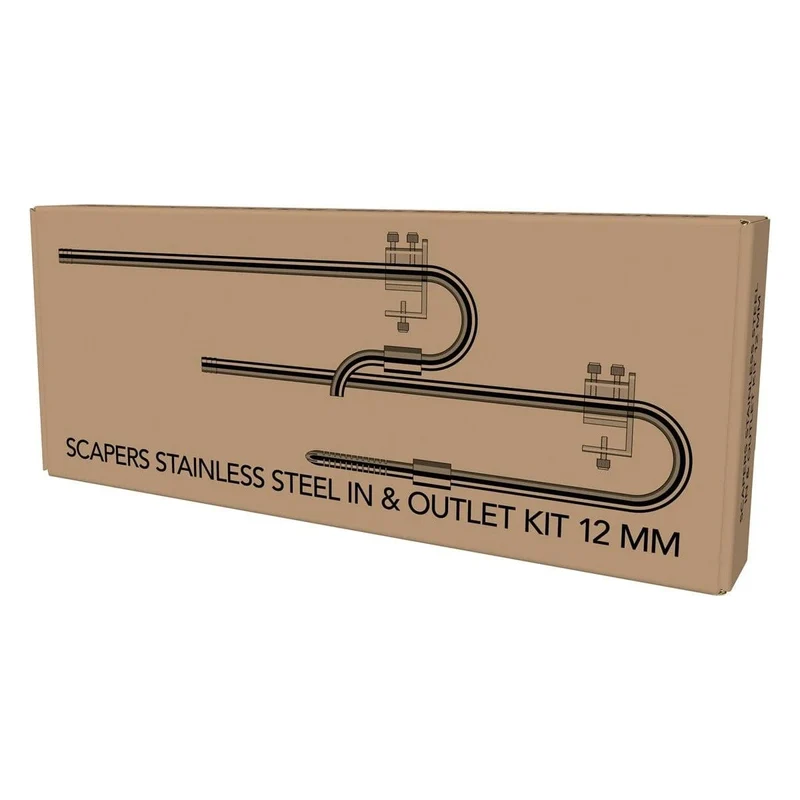 SF SCAPERS STAINLESS STEEL IN&OUTLET KIT 12 MM