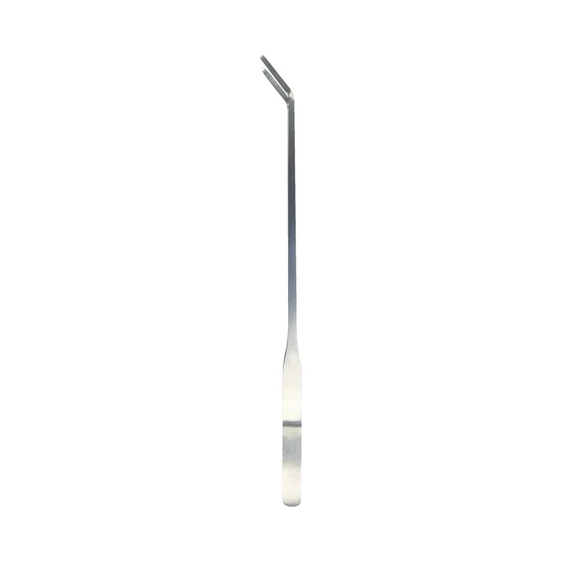 SF STAINLESS STEEL PLANT TWEEZERS 37 CM CURVED