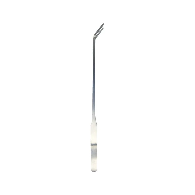 SF STAINLESS STEEL PLANT TWEEZERS 27 CM CURVED