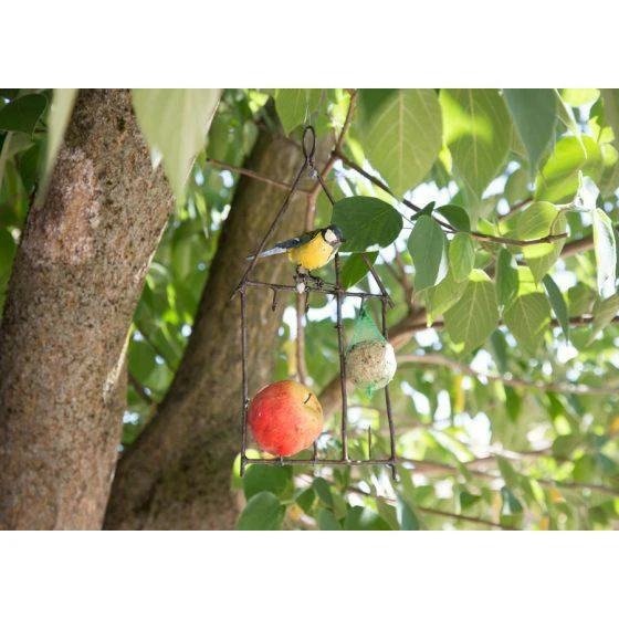 Mésange – porte graisse modèle maison - Accessoire décoratif pour oiseaux