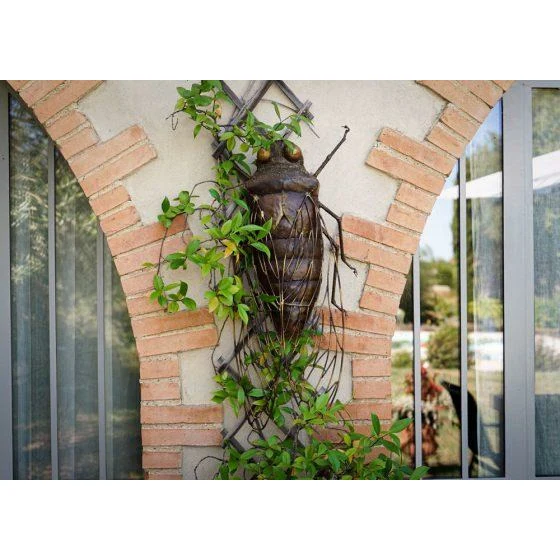 Cigale – XL - Insecte décoratif en métal recyclé