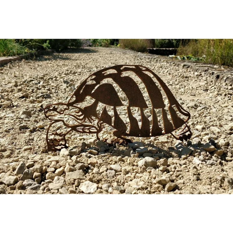 Tortue - Silhouette en acier corten